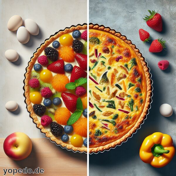 Unterschied Tarte Quiche