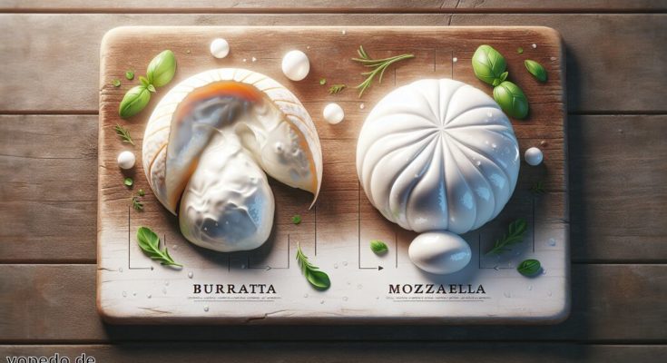 Unterschied Burrata Mozzarella