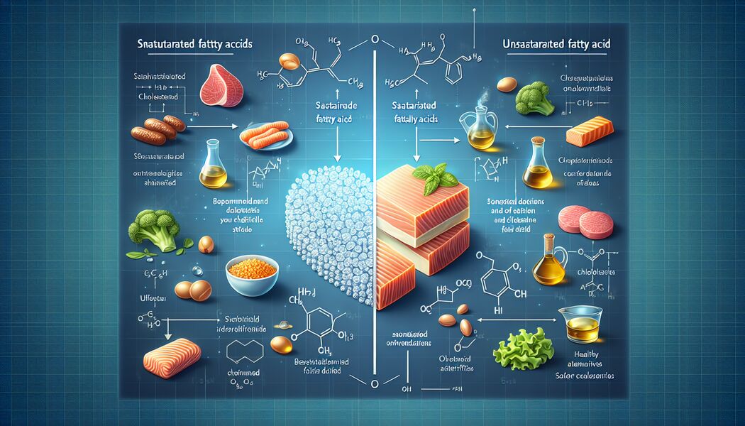 Einfluss auf den Cholesterinspiegel - Unterschied gesättigte und ungesättigte Fettsäuren » Gesund essen leicht gemacht